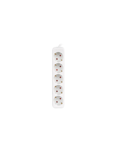Lanberg PS0-05F-0150-W base múltiple 1,5 m 5 salidas AC Interior Blanco