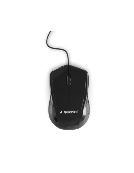 Gembird MUS-3B-02 ratón Oficina Ambidextro USB tipo A Óptico 1000 DPI