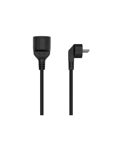 AISENS Cable Alargador de Alimentacion Schuko, CEE7/M-CEE7/H, Negro, 10M