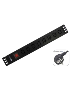 WP WPN-PDU-G05-08 base múltiple 2 m 8 salidas AC Negro