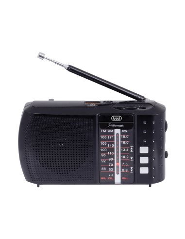 Trevi 0RA7F2000 radio Portátil Analógico y digital Negro