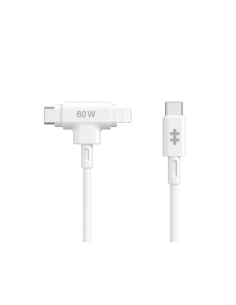 HYPER HyperJuice cable USB USB 2.0 1,5 m USB C USB C/Lightning Blanco