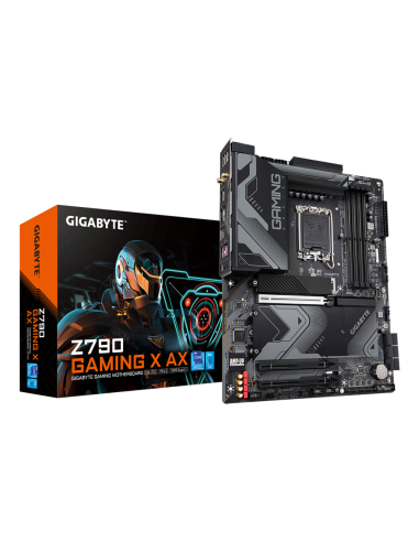 GIGABYTE Z790 GAMING X AX Placa base - Compatible con procesadores Intel Core 14th CPUs, 16+1+2 Phases Digital VRM, up to 7600MH