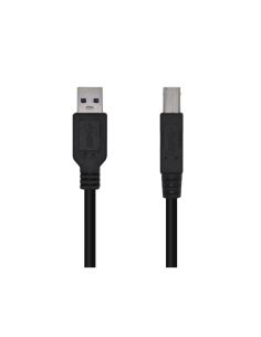 AISENS Cable USB 3.0 Impresora Tipo A/M-B/M, Negro, 2.0m