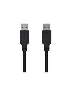 AISENS Cable USB 3.0, Tipo A/M-A/M, Negro, 2.0m