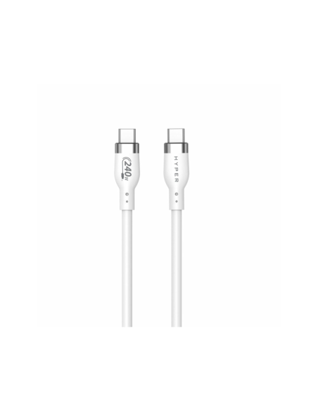 HYPER HJ4002WHGL cable USB USB 2.0 2 m USB C Blanco