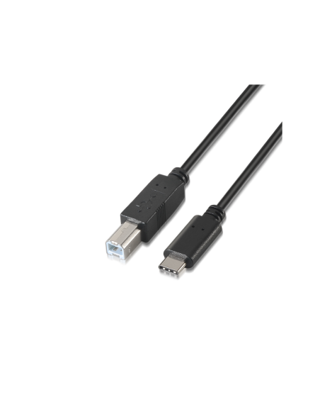 AISENS A107-0054 cable USB USB 2.0 2 m USB C USB B Negro