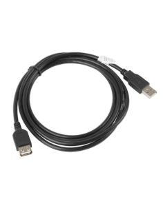 Lanberg CA-USBE-10CC-0018-BK cable USB USB 2.0 1,8 m USB A Negro