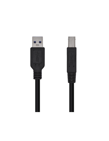 AISENS Cable USB 3.0 Impresora Tipo A/M-B/M, Negro, 2.0m