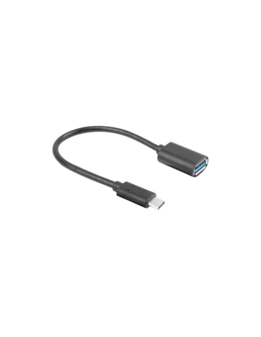 Lanberg AD-UC-UA-04 cable USB USB 3.2 Gen 1 (3.1 Gen 1) 0,15 m USB A USB C Negro
