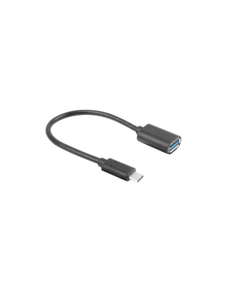 Lanberg AD-UC-UA-04 cable USB USB 3.2 Gen 1 (3.1 Gen 1) 0,15 m USB A USB C Negro
