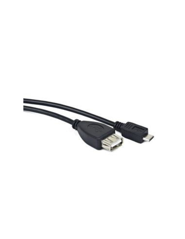 Lanberg OEM-0006 cable USB USB 2.0 0,15 m USB A Micro-USB B Negro
