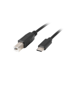 Lanberg CA-USBA-14CC-0018-BK cable USB USB 2.0 1,8 m USB B USB C Negro