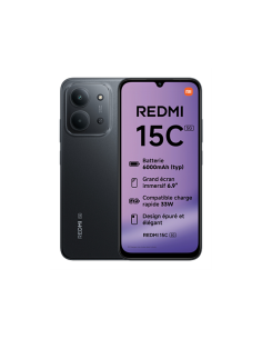 Xiaomi Redmi 15C 5G 17,5 cm (6.9") Ranura híbrida Dual SIM USB Tipo C 4 GB 256 GB 6000 mAh Negro