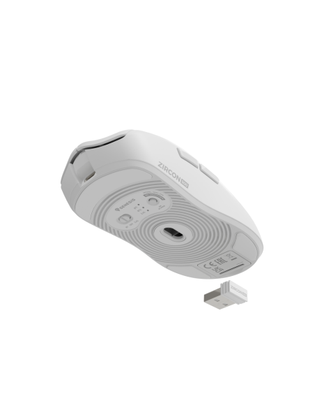 GENESIS Zircon 500 ratón Juego mano derecha RF Wireless + Bluetooth + USB Type-C Óptico 10000 DPI
