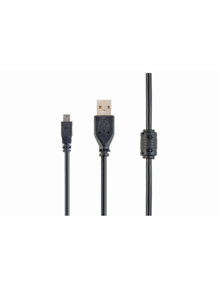 Gembird 1.8m USB 2.0 A/mini-USB cable USB 1,8 m USB A Mini-USB B Negro