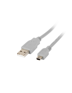 Lanberg CA-USBK-10CC-0018-S cable USB USB 2.0 1,8 m Mini-USB A USB A Gris