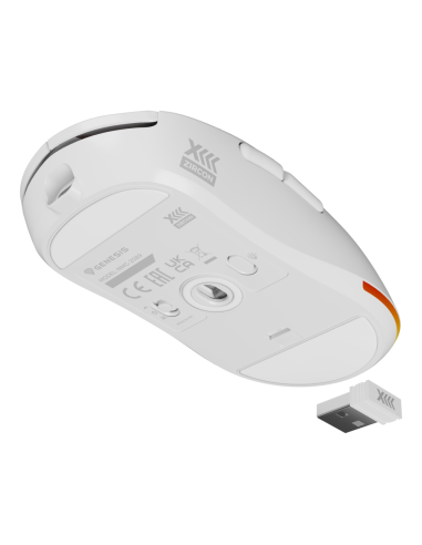GENESIS Zircon XIII ratón Juego Ambidextro RF Wireless + USB Type-C Óptico 26000 DPI