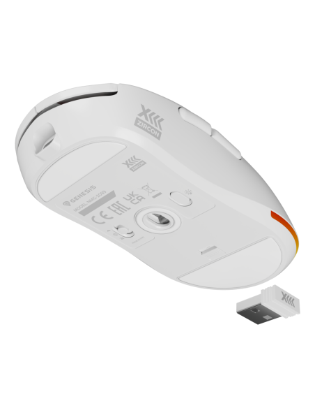 GENESIS Zircon XIII ratón Juego Ambidextro RF Wireless + USB Type-C Óptico 26000 DPI