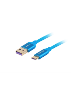 Lanberg CA-USBO-21CU-0010-BL cable USB USB 2.0 1 m USB A USB C Azul