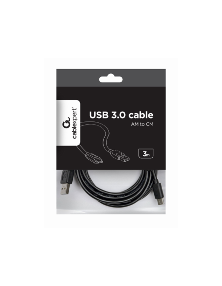 Gembird CCP-USB2-AMCM-10 cable USB USB 2.0 3 m USB A USB C Negro