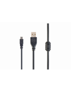 Gembird 1.8m USB 2.0 A/mini-USB cable USB 1,8 m USB A Mini-USB B Negro
