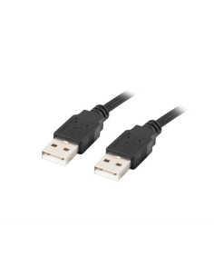 Lanberg CA-USBA-20CU-0018-BK cable USB USB 2.0 1,8 m Negro