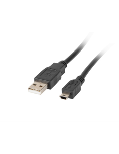 Lanberg CA-USBK-10CC-0018-BK cable USB USB 2.0 1,8 m Mini-USB A USB A Negro