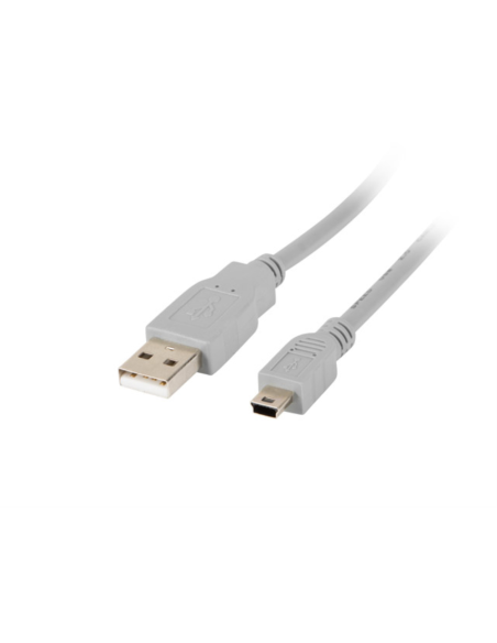Lanberg CA-USBK-10CC-0018-S cable USB USB 2.0 1,8 m Mini-USB A USB A Gris