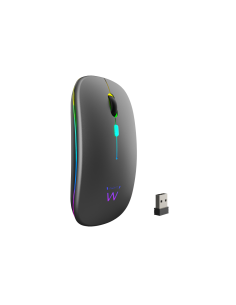 Ewent EW3242 ratón Universal Ambidextro RF Wireless + Bluetooth Óptico 1600 DPI 2