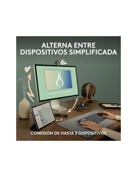 Logitech 910-007015 ratón Viajes Ambidextro RF Wireless + Bluetooth Óptico 4000 DPI