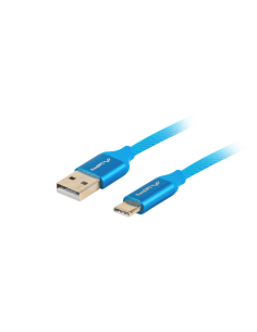 Lanberg CA-USBO-22CU-0010-BL cable USB USB 2.0 1 m USB C USB A Azul
