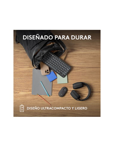 Logitech 910-007015 ratón Viajes Ambidextro RF Wireless + Bluetooth Óptico 4000 DPI