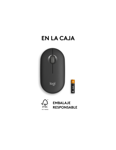 Logitech 910-007015 ratón Viajes Ambidextro RF Wireless + Bluetooth Óptico 4000 DPI