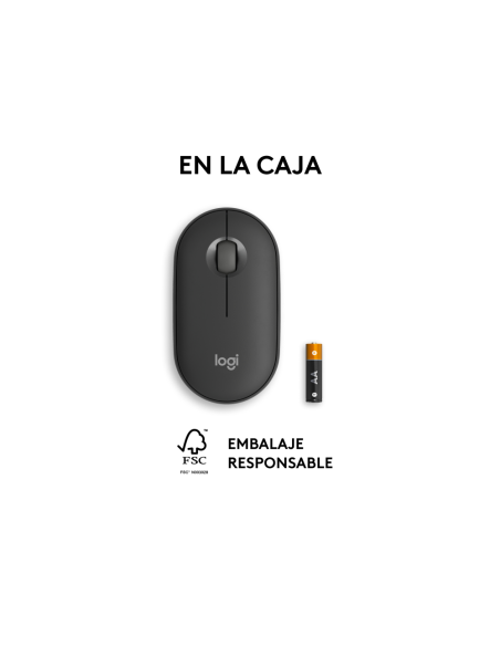 Logitech 910-007015 ratón Viajes Ambidextro RF Wireless + Bluetooth Óptico 4000 DPI