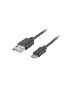 Lanberg CA-USBM-20CU-0010-BK cable USB USB 2.0 1 m USB A Micro-USB B Negro