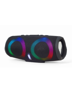 Gembird SPK-BT-LED-02 altavoz portátil o de fiesta Altavoz monofónico portátil Negro 10 W