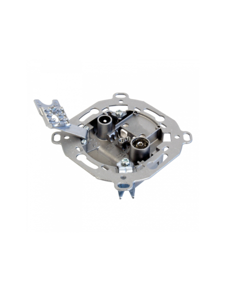 Televes 5229 toma de corriente TV + Radio Acero inoxidable