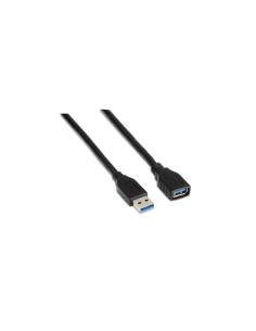 AISENS A105-0041 cable USB USB 3.2 Gen 1 (3.1 Gen 1) 1 m USB A Negro