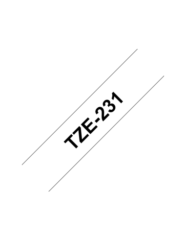 Brother TZE-231 cinta para impresora de etiquetas Negro sobre blanco