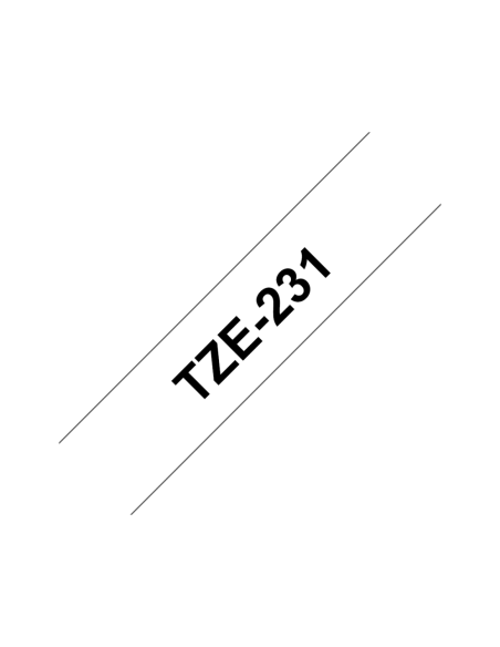 Brother TZE-231 cinta para impresora de etiquetas Negro sobre blanco