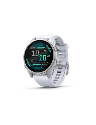 Garmin Fenix 8 3,3 cm (1.3") AMOLED 43 mm Digital 416 x 416 Pixeles Pantalla táctil Plata Wifi GPS (satélite)