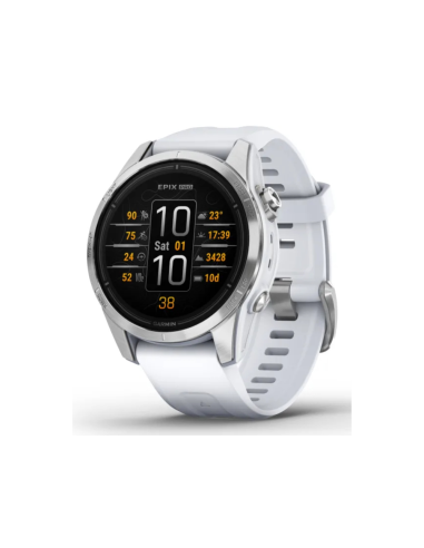Garmin epix Pro (Gen 2) 3,05 cm (1.2") AMOLED 42 mm Digital 390 x 390 Pixeles Pantalla táctil Plata Wifi GPS (satélite)