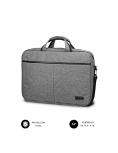 SUBBLIM Maletín Ordenador Elite Laptop Bag 13,3-14" Grey