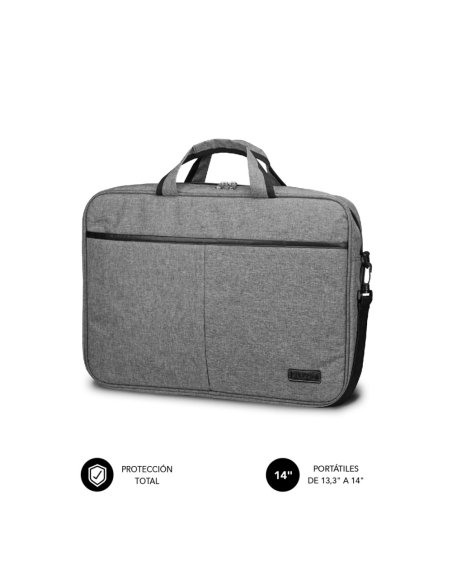 SUBBLIM Maletín Ordenador Elite Laptop Bag 13,3-14" Grey