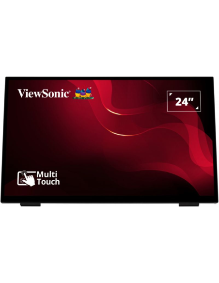 Viewsonic TD2465 pantalla de señalización Panel plano interactivo 61 cm (24") LED 250 cd / m² Full HD Negro Pantalla táctil
