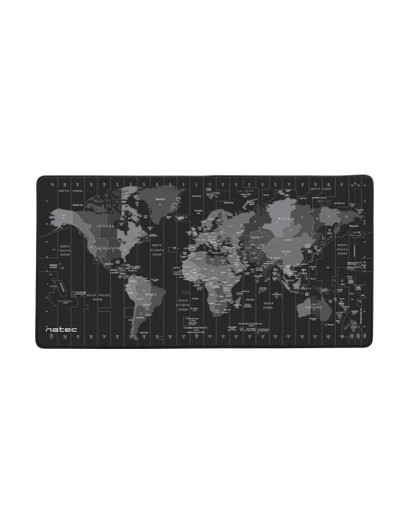 NATEC Time Zone Map Maxi Negro, Gris