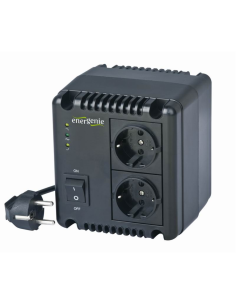 EnerGenie EG-AVR-1001 regulador de voltaje 2 salidas AC 140 - 270 V Negro