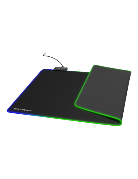 GENESIS Boron 500 XXL RGB Alfombrilla de ratón para juegos Negro