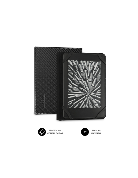 SUBBLIM Funda Libro Electrónico Clever Ebook Case 6" Black